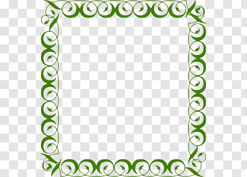 Teal Clip Art - Green - Lime Border Frame Transparent Background Transparent PNG