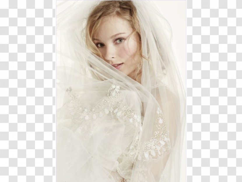 Wedding Dress Portrait Veil Photo Shoot David's Bridal - Silhouette - Bride Transparent PNG