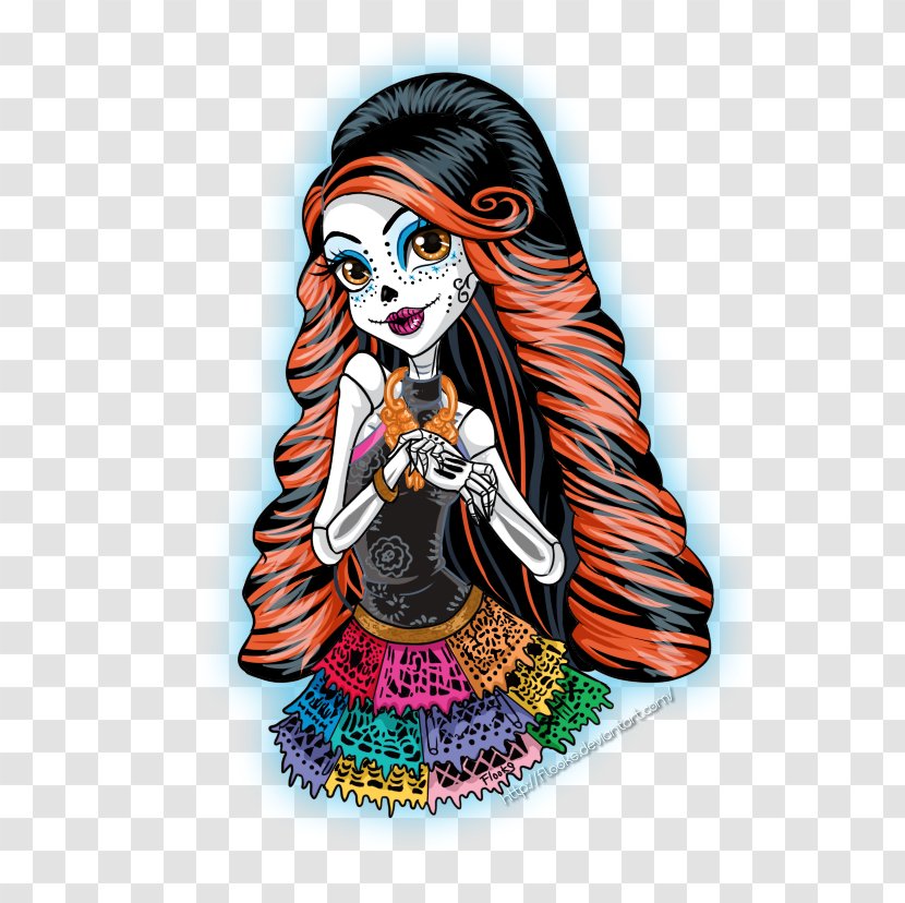 Monster High Skelita Calaveras Doll Frankie Stein Toy - Ever After - Claw Transparent PNG