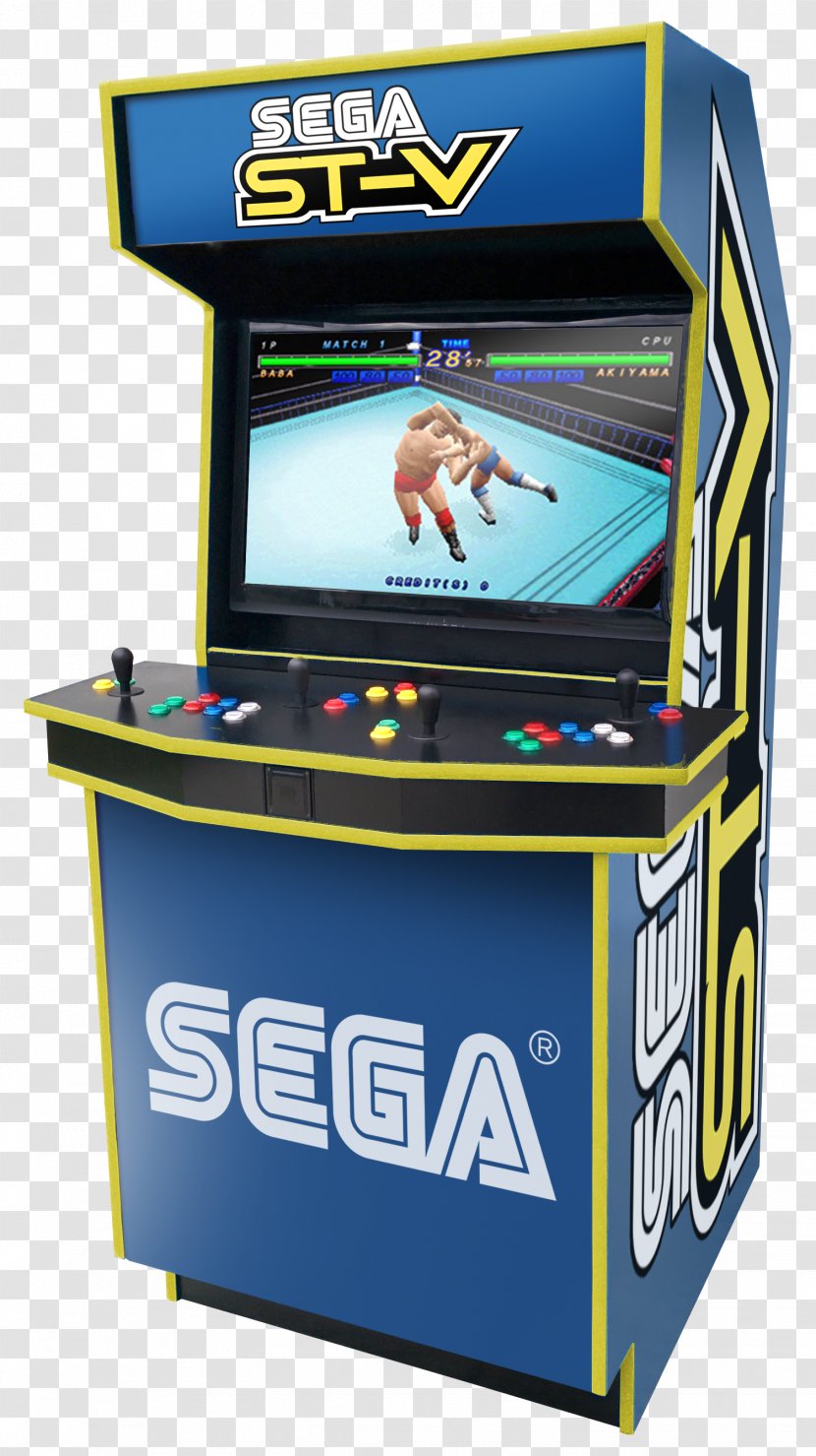 Arcade Cabinet Street Fighter V Game Sonic The Hedgehog 2 Sega Saturn - Recreation Transparent PNG