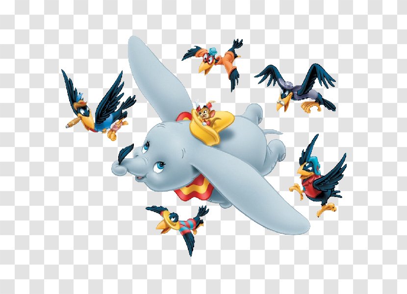 Dumbo The Flying Elephant Timothy Q. Mouse Ringmaster Crow - Walt Disney Classics Transparent PNG