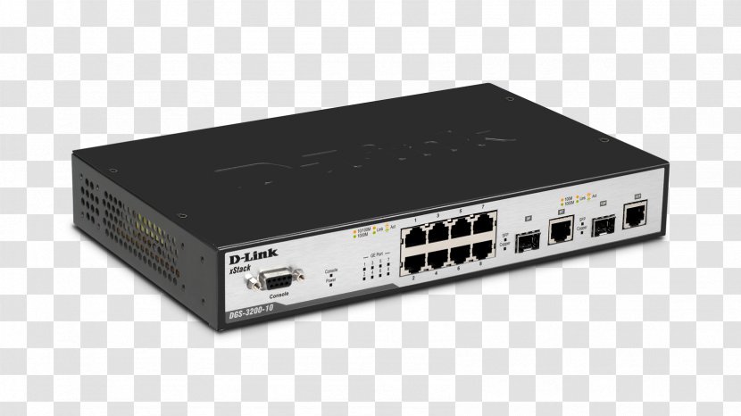 Gigabit Ethernet Network Switch D-Link Medium-dependent Interface - Router - Computer Networking Transparent PNG