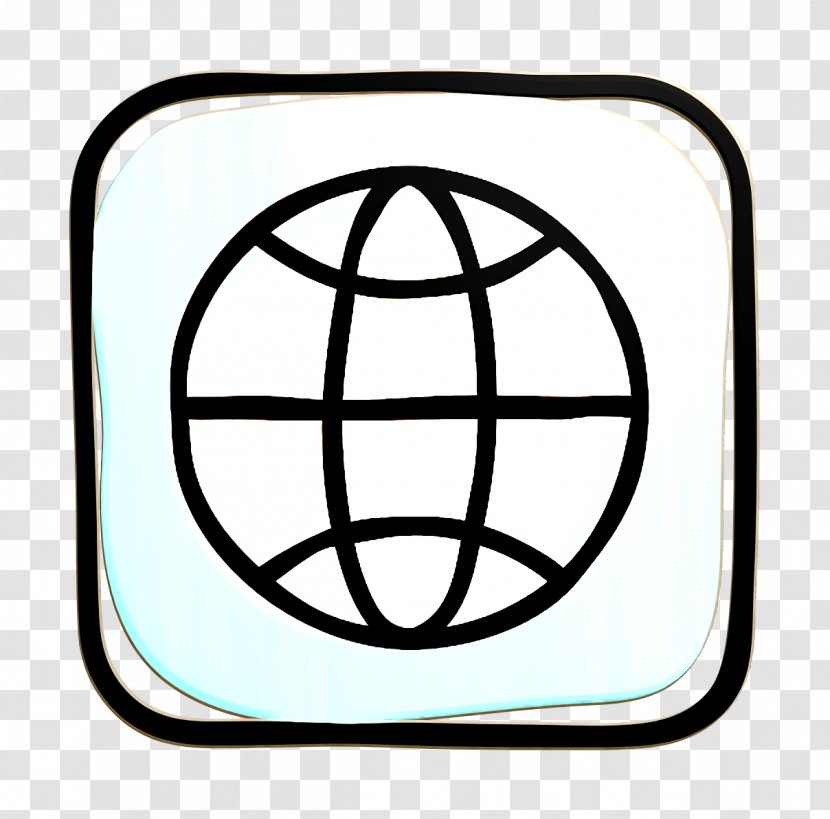 Earth Icon Media Social - Symbol Line Art Transparent PNG