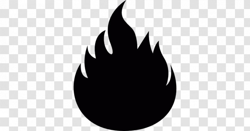 Clip Art Image Flame - Black And White Transparent PNG