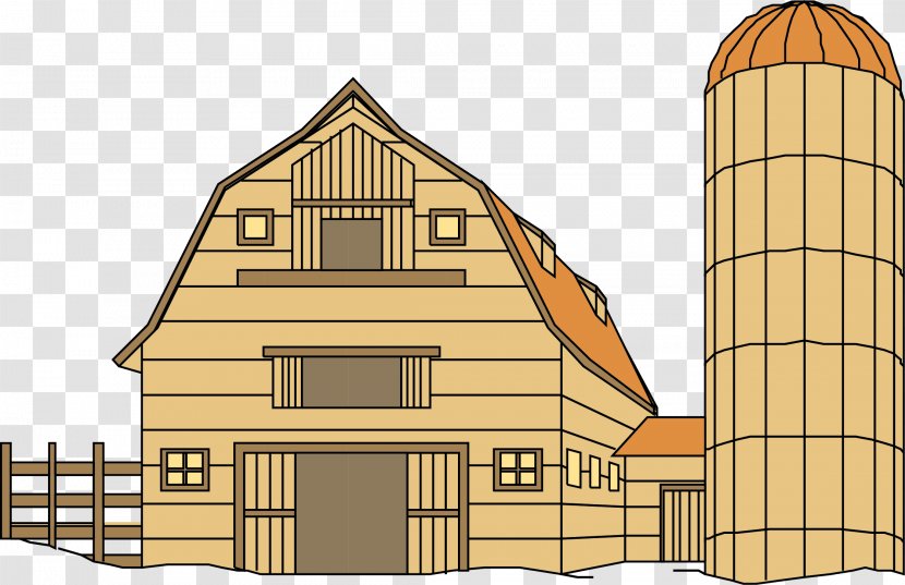 Silo Barn Farm Clip Art - Garden House Transparent PNG