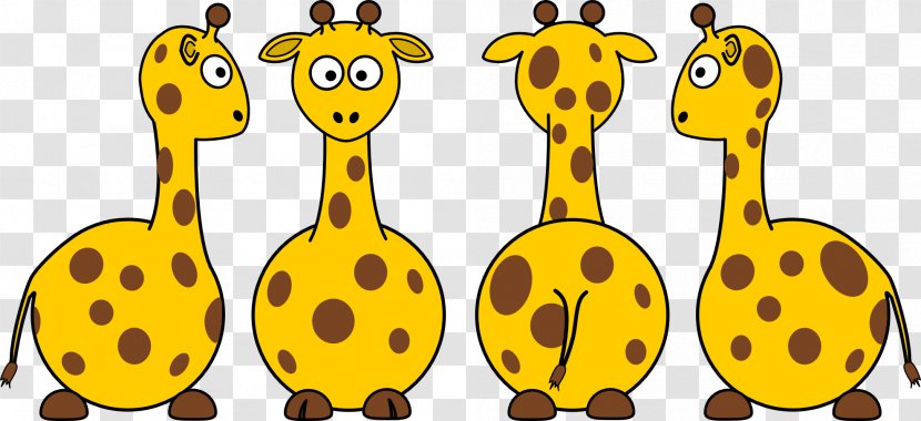 Cartoon Clip Art - Northern Giraffe - Cute Transparent PNG