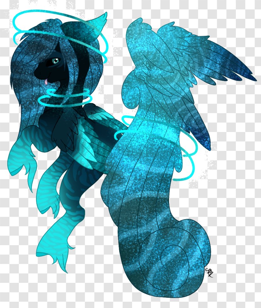 Seahorse Legendary Creature Turquoise Transparent PNG