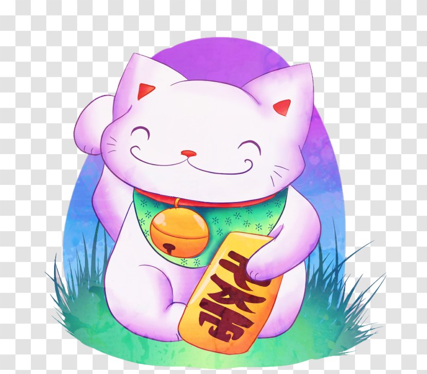 Cat Japan Hello Kitty Maneki-neko Luck - Maneki Neko Transparent PNG