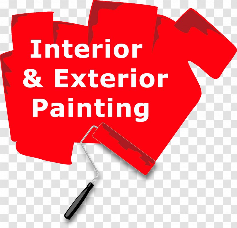 Paint Rollers Mural Clip Art - Logo - Painter Interior Or Exterior Transparent PNG