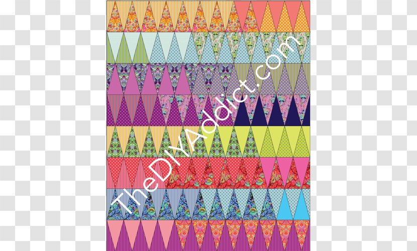 Quilting Textile Foundation Piecing Pattern - Area - Fabric Design Transparent PNG