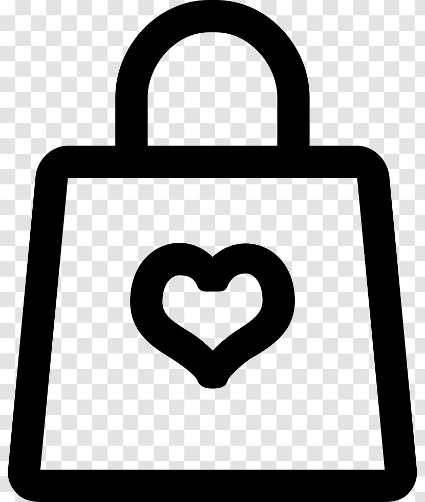 Clip Art Line Padlock Love My Life - Black And White - Shop Signs Transparent PNG