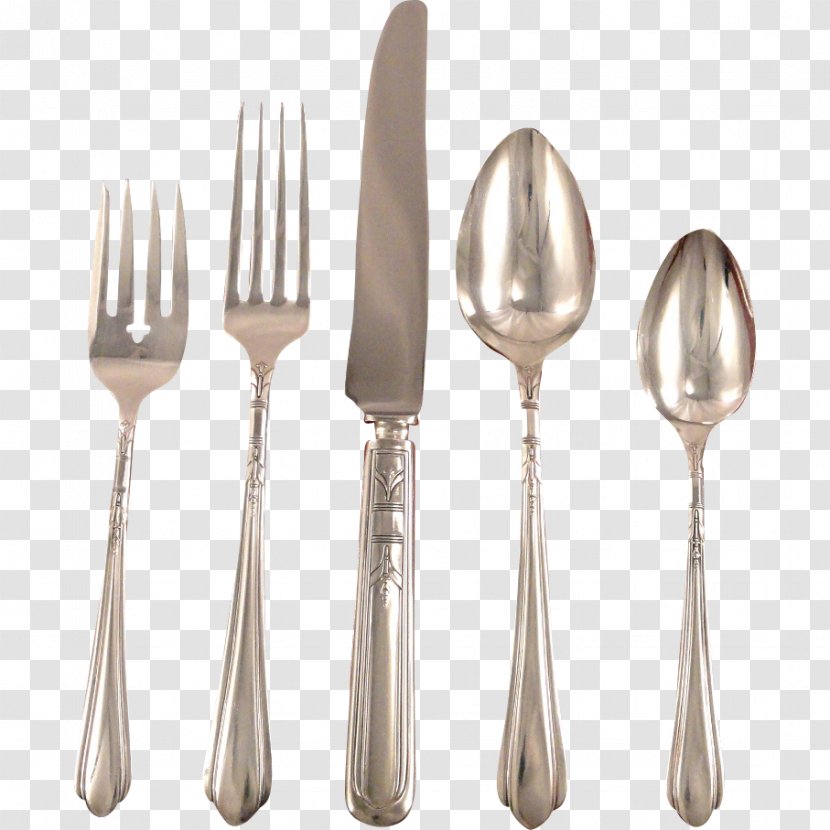 Fork Household Silver Oneida Community Cutlery - Spoon Transparent PNG