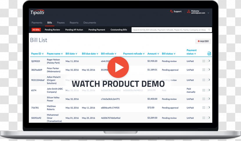 Computer Program Tipalti Accounts Payable Afacere Software - Display Device - Financial Roadshows Transparent PNG