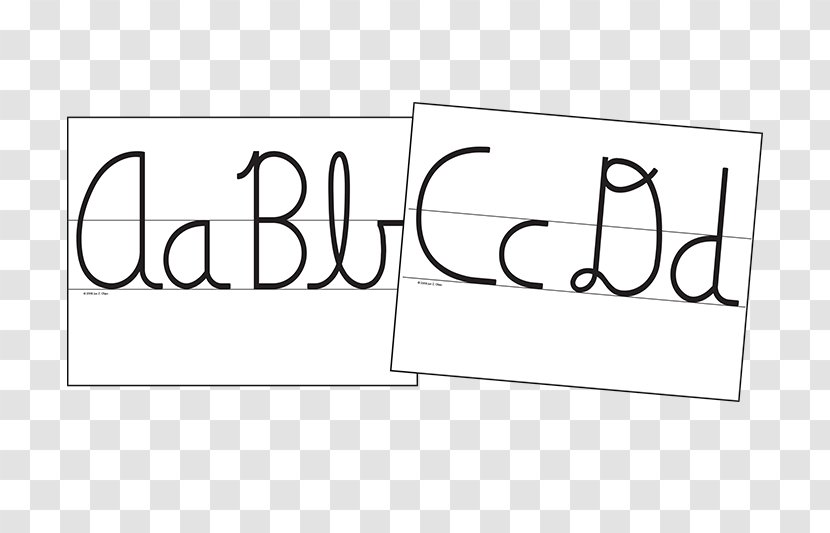 Handwriting Cursive Paper Clip Art - Alphabet - Drawing Transparent PNG