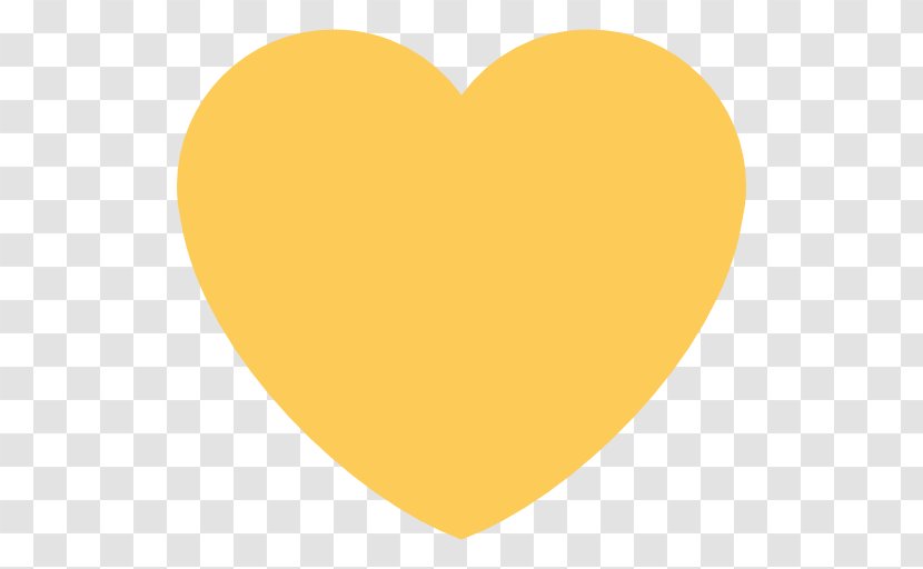 Emojipedia Heart Sticker Yellow - Symbol - Emoji Transparent PNG