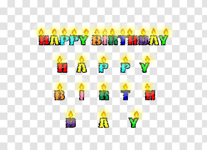 Happy Birthday To You Text Cake Transparent PNG