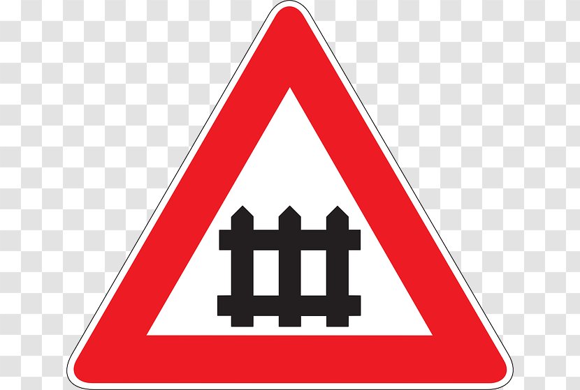 Level Crossing Segnali Di Pericolo Nella Segnaletica Verticale Italiana Traffic Sign Road Signs In Italy - Junction - Driving Transparent PNG
