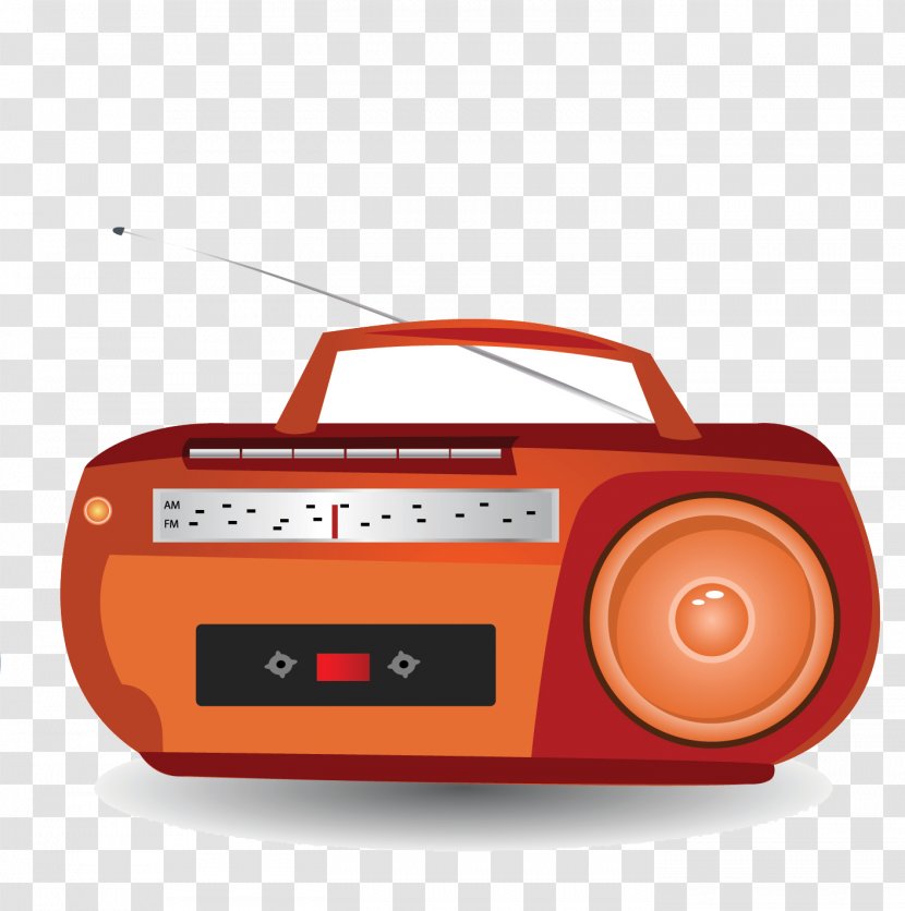 Boombox Radio Cartoon - Sound Box Transparent PNG