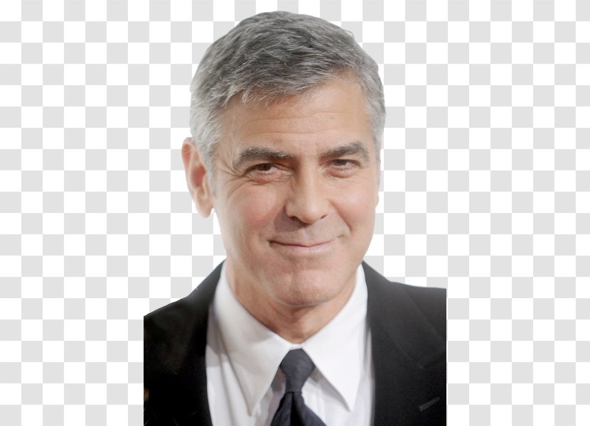 Hairstyle Man Short Hair Long - Forehead - George Clooney File Transparent PNG