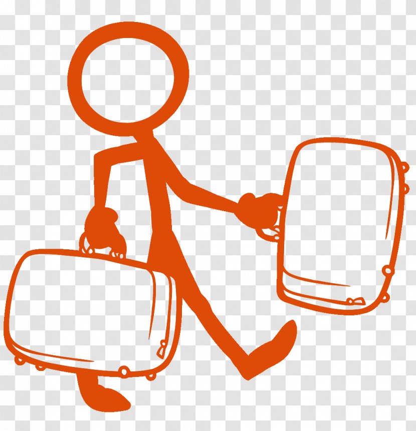 Stick Figure Drawing - Eyewear - Suitcases Transparent PNG