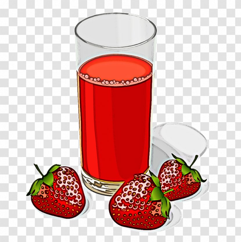 Strawberry - Drink - Nonalcoholic Beverage Strawberries Transparent PNG