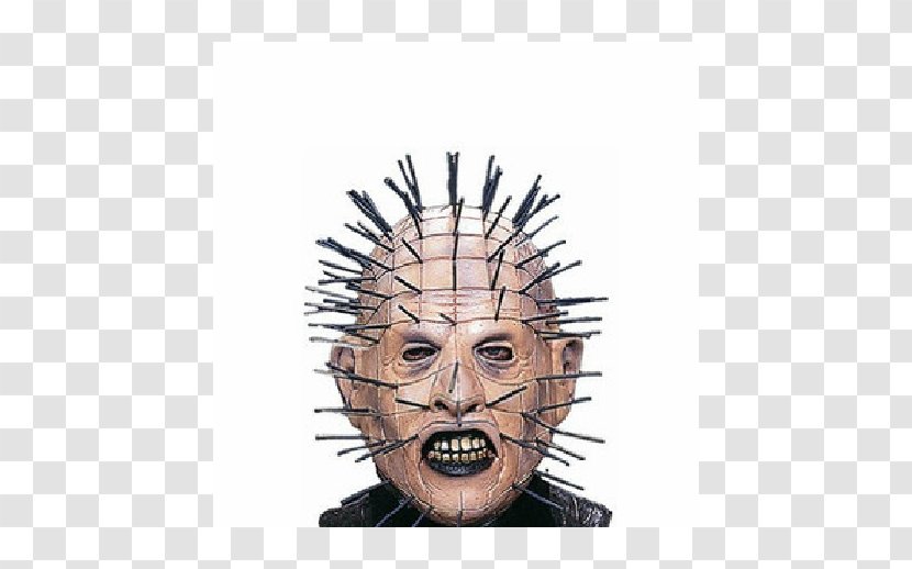 Pinhead Mask Horror Hellraiser Costume - Masque Transparent PNG