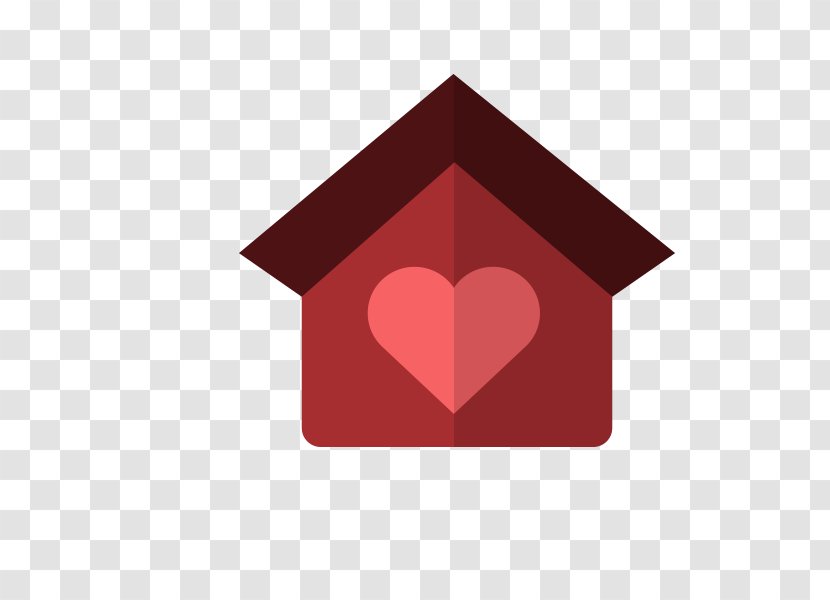 Icon - Red - Houses Transparent PNG