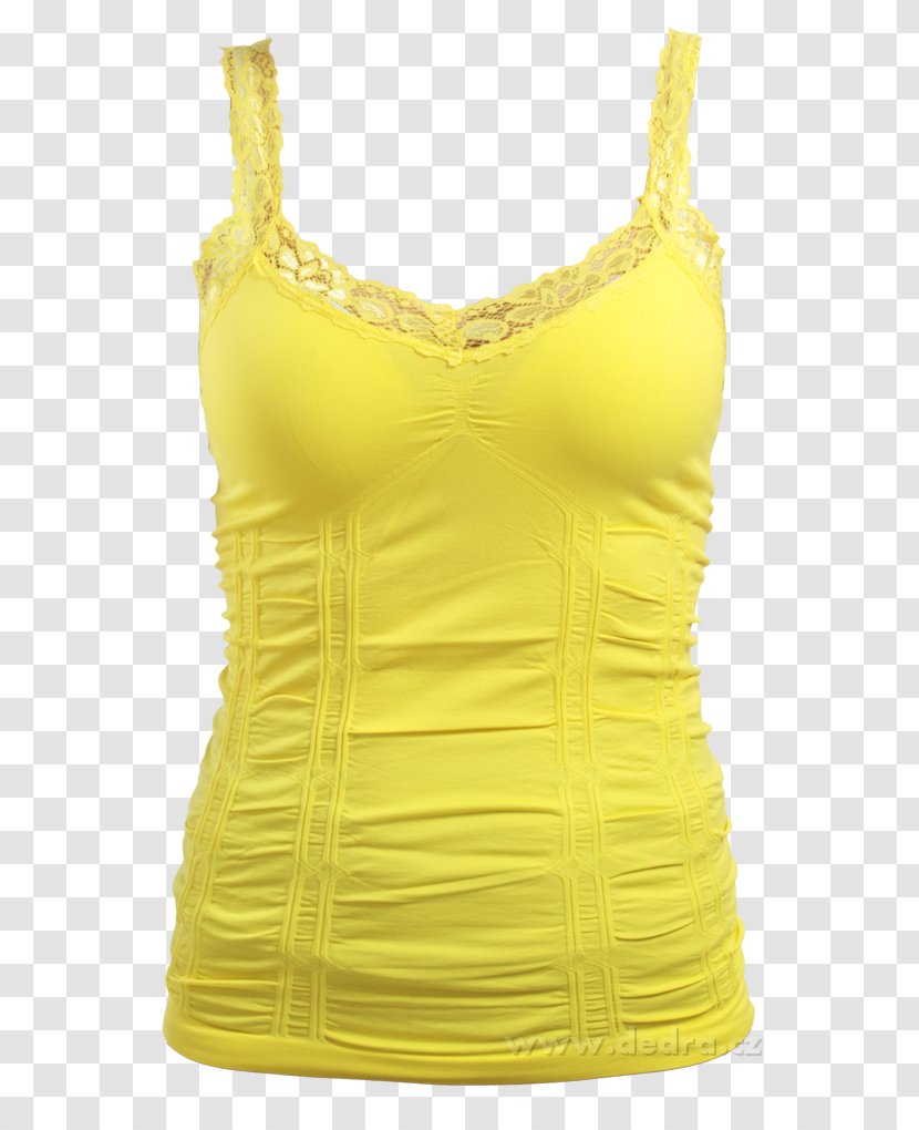 Top Yellow Sleeve Vaše Dedra Shoulder - Net D - Saleena Transparent PNG