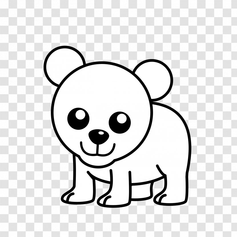 Polar Bear American Black Clip Art - Cartoon Transparent PNG