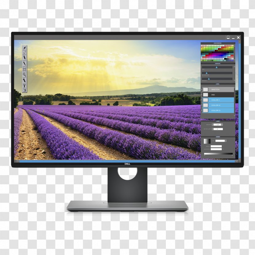 Dell Computer Monitors IPS Panel Liquid-crystal Display DisplayPort - Output Device - Monitor Transparent PNG