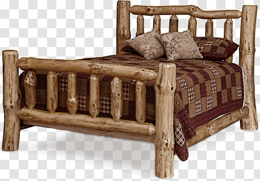 Furniture Bed Bed Frame Wood Hardwood Transparent PNG