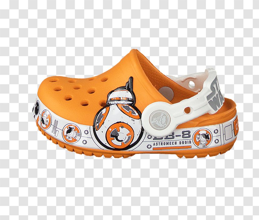 Shoe Slipper Sandal Kids Crocband Star Wars BB8 Clogs Orange Crocs CB Hero Clog Transparent PNG