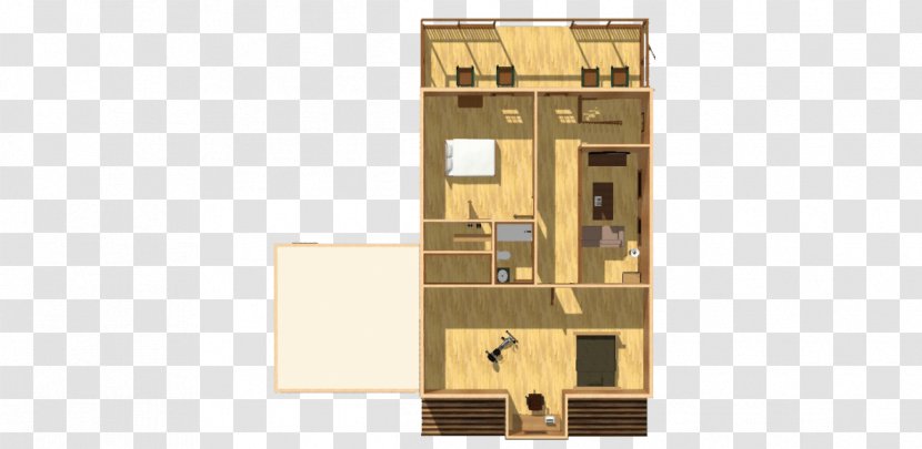 Floor Plan Furniture Facade Log Cabin - Storey - Second Transparent PNG