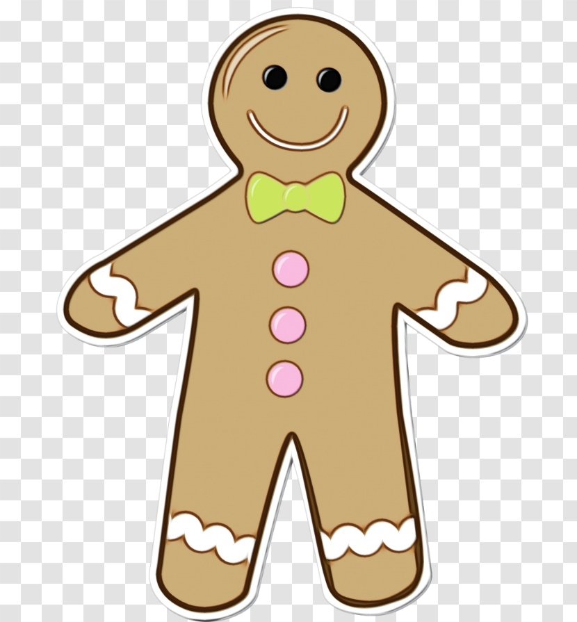 Christmas Gingerbread Man - Art - Dessert Smile Transparent PNG