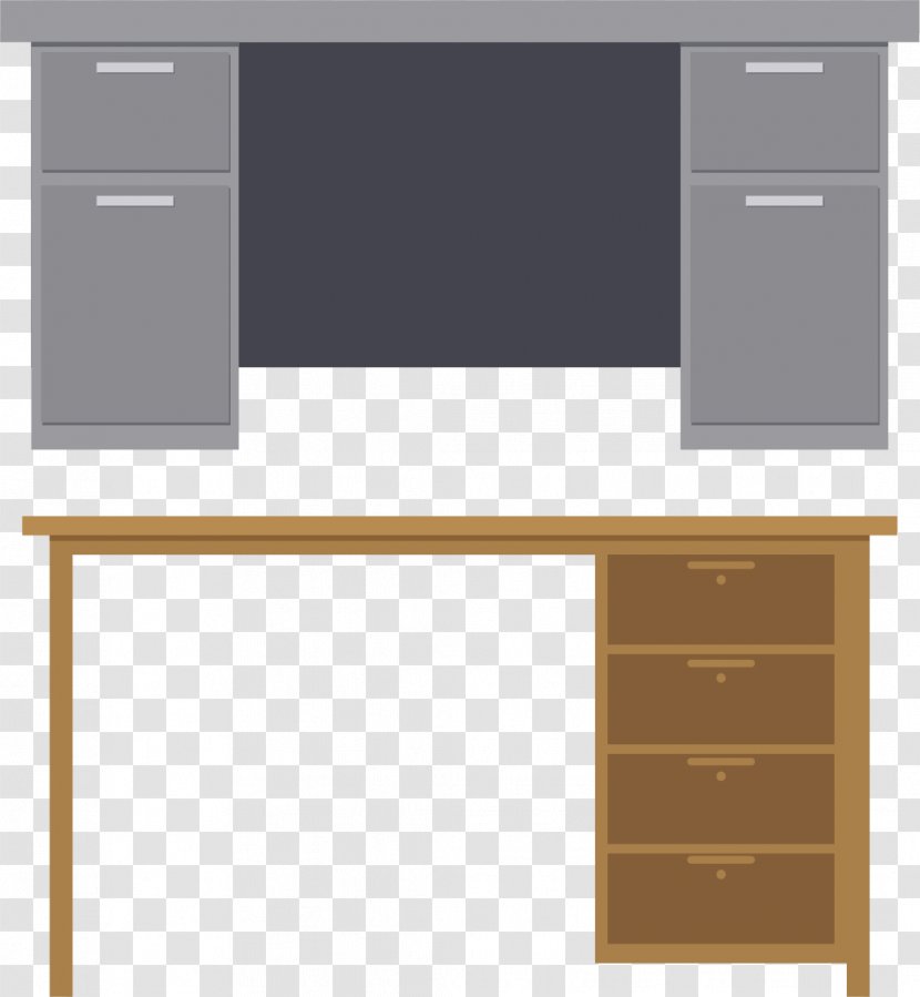 Desk Office - Filing Cabinet - Creative Business Transparent PNG