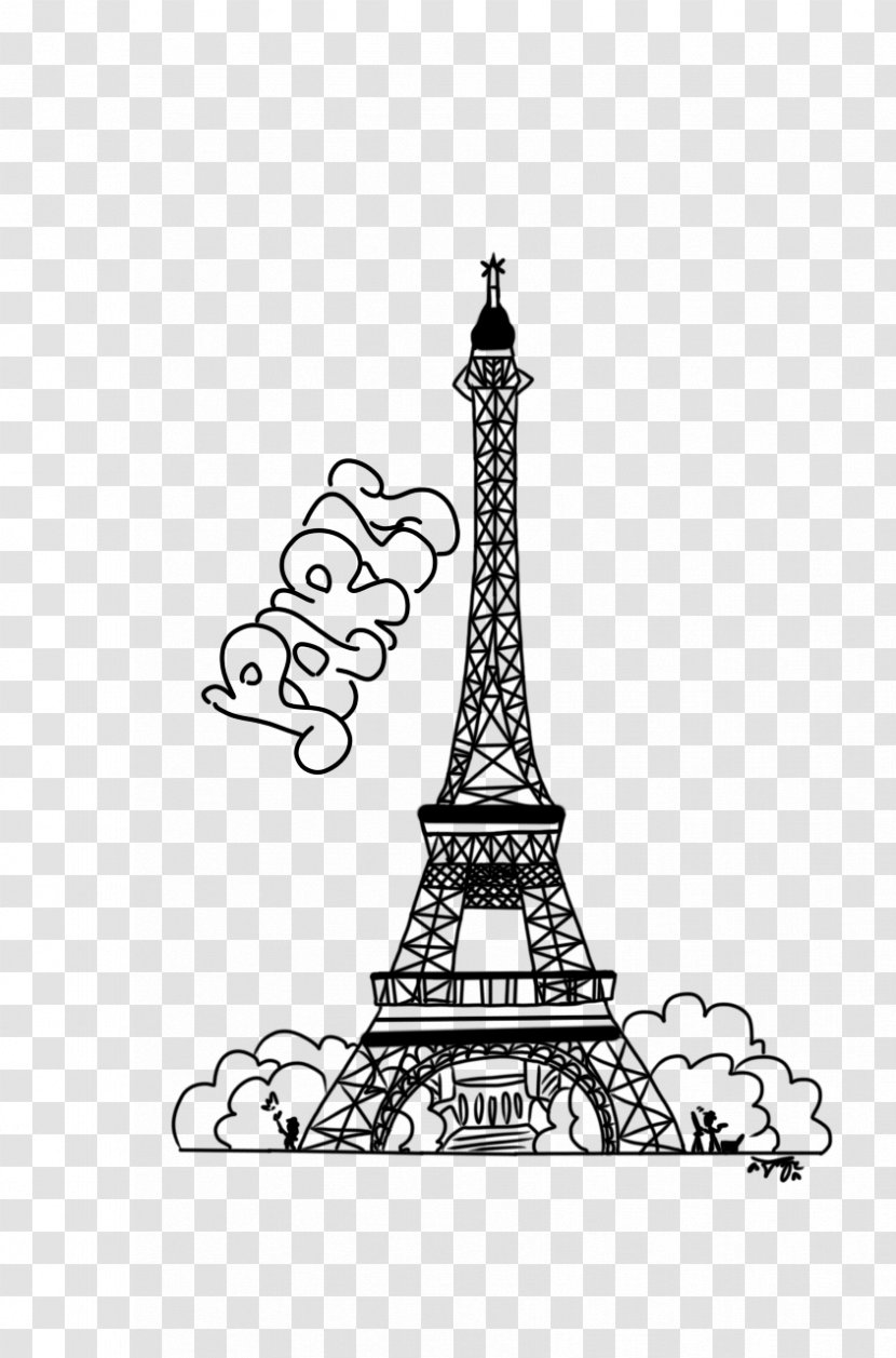 Eiffel Tower New7Wonders Of The World Coloring Book Drawing - Child - Silhouette Transparent PNG
