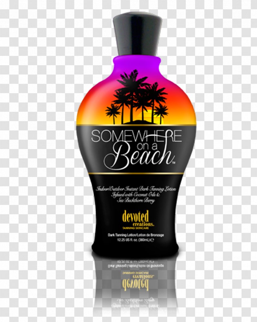 Indoor Tanning Lotion Sun Somewhere On A Beach - Cream Transparent PNG