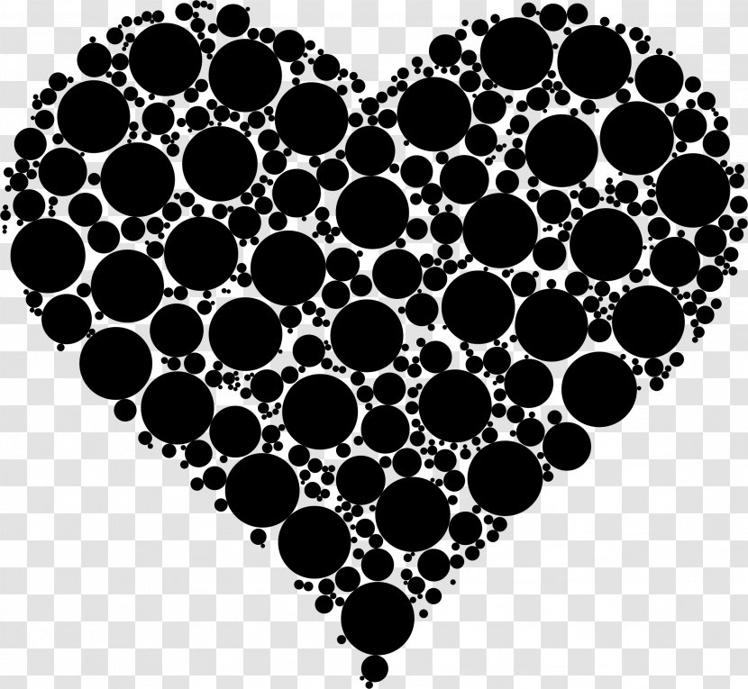 Heart Circle - Silhouette - Broken Transparent PNG