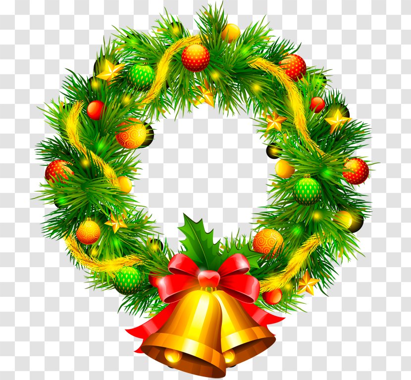 Christmas Decoration Wreath Clip Art Transparent PNG