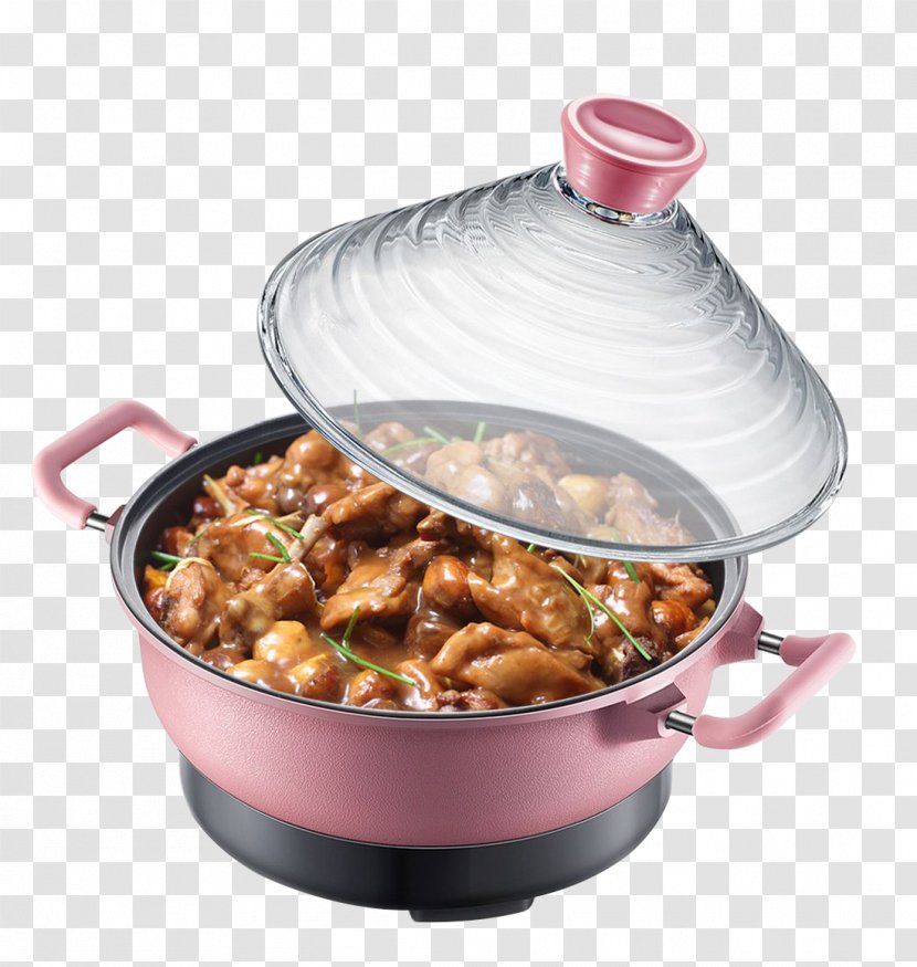 Hot Pot Roast Dish Crock - Red Chicken Transparent PNG