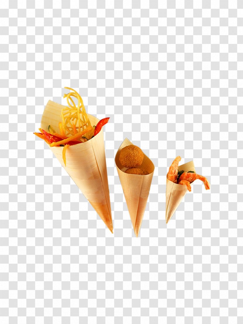 Finger Food Buffet Ice Cream Cones Cocktail - Hors Doeuvre Transparent PNG
