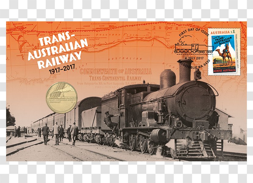 Melbourne Trans-Australian Locomotive Rail Transport Coin - Transaustralian - Press Passport Stamp Transparent PNG