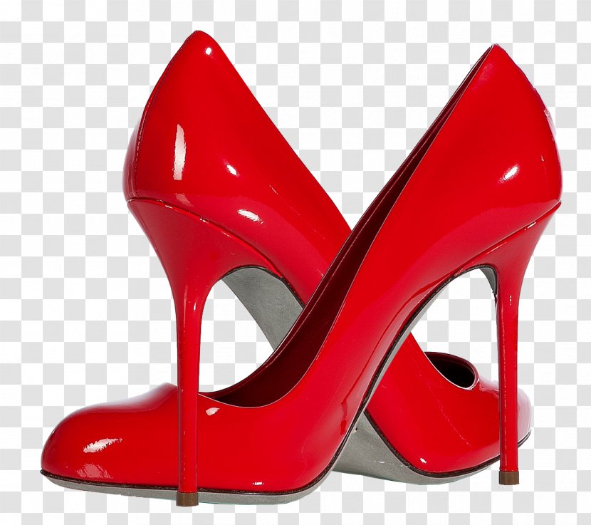 Stiletto Heel High-heeled Footwear Red Court Shoe - Louboutin Transparent PNG