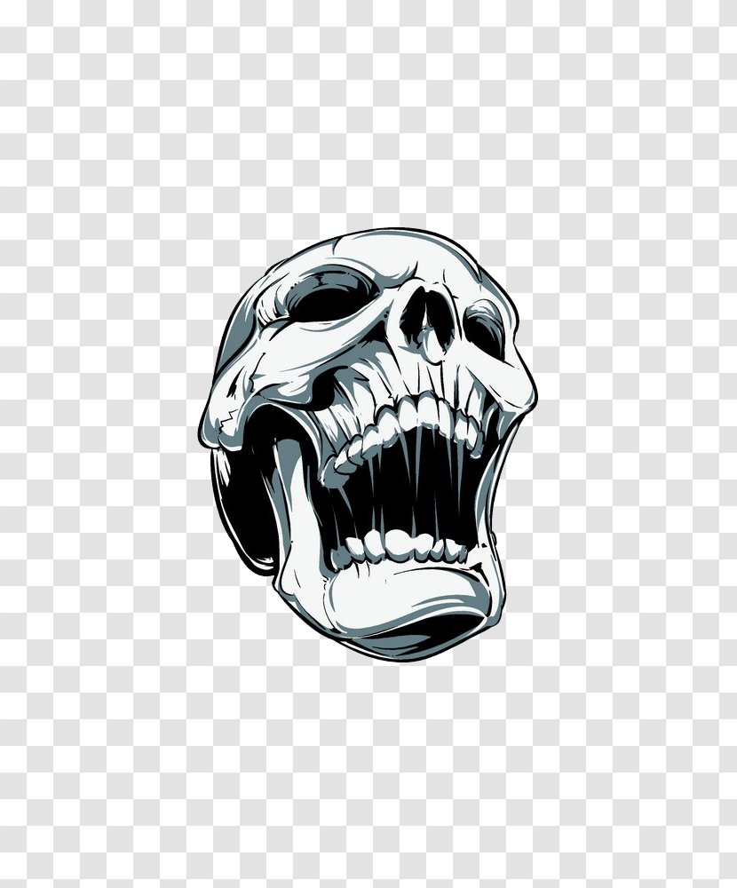 Skull Screaming Clip Art - Scream Transparent PNG