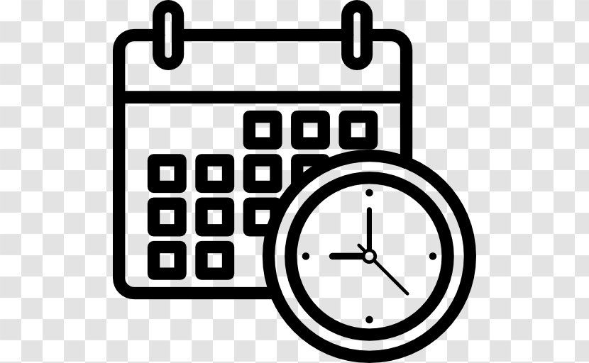 Clock Clip Art - Black And White Transparent PNG