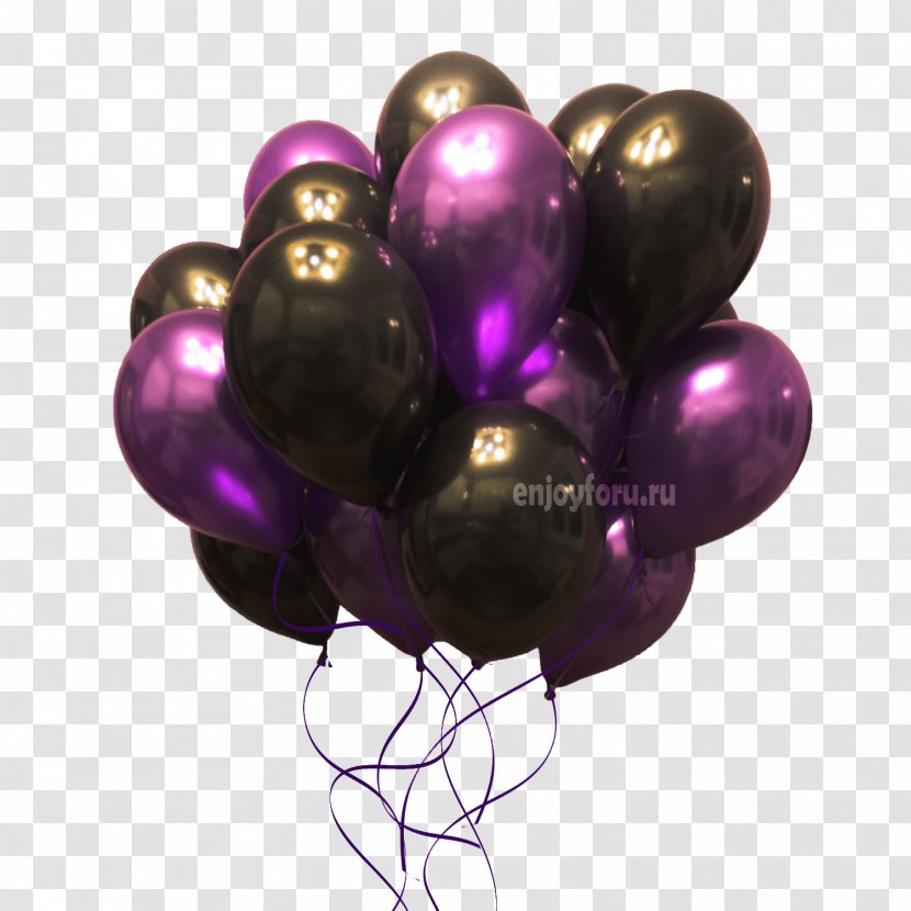 Violet Black Toy Balloon Purple Color Transparent PNG