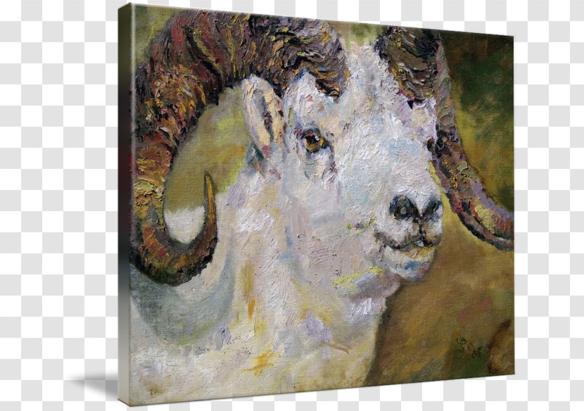 Dall Sheep Goat Watercolor Painting - Cow Family - Oil Transparent PNG