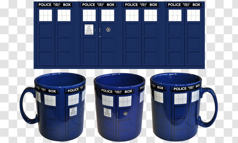 Doctor Who 2D Tardis Mug The Coffee - Material - Star Trek Collection Transparent PNG