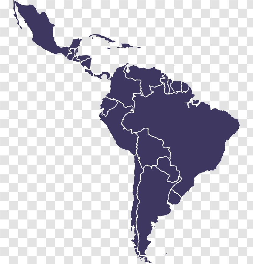 South America Latin Mapa Polityczna United States - Country Transparent PNG