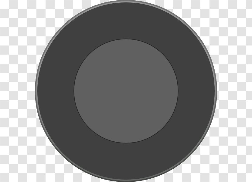 Circle Tableware - Black M - Dial Vector Transparent PNG